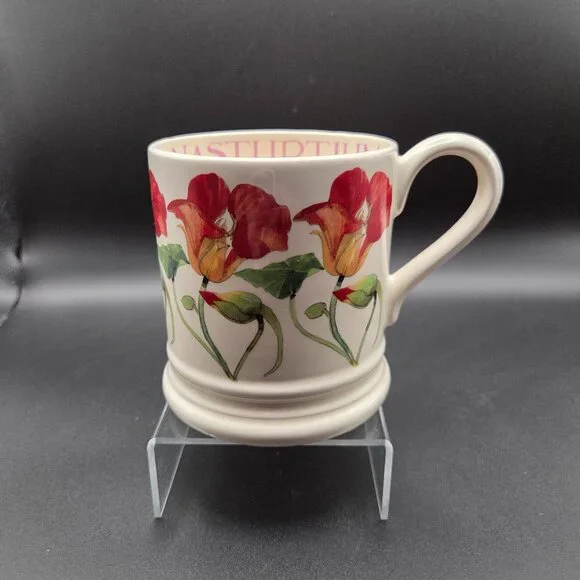 Emma Bridgewater Rare FLOWERS Nasturtium One Pint Mug - Picture 1 of 5